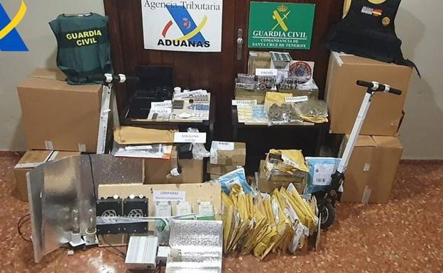 Incautados 240 kilos de hachís preparados para enviar en 300 envíos postales