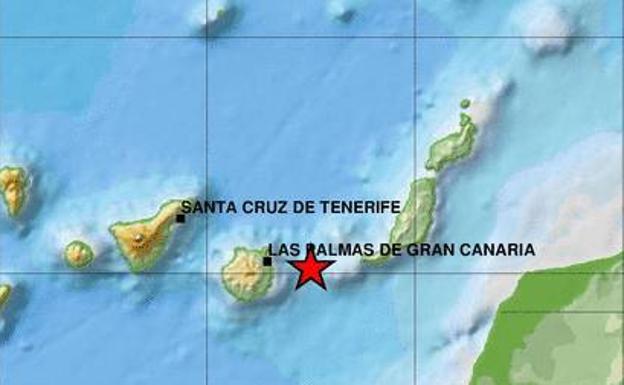 Seísmo de 2,4 grados entre Gran Canaria y Fuerteventura