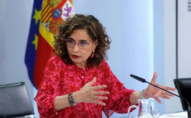La ministra de Hacienda, María Jesús Montero. 
