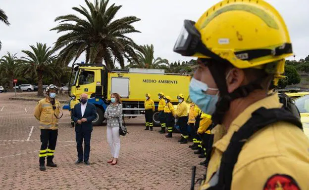 242 efectivos de la unidad de fuegos forestales de Gran Canaria lucharán contra el fuego este verano