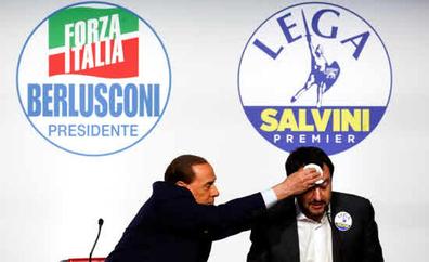 Berlusconi y Salvini acuerdan la unificación de la derecha italiana