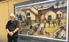 José Luis Artiles dona un nuevo mural sobre el pan de Agüimes
