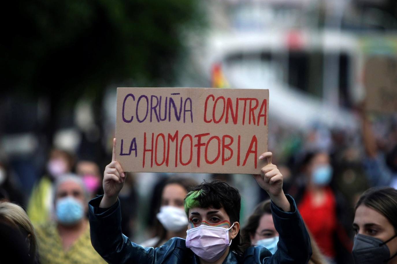 Más de mil personas marchan, donde mataron a Samuel, contra la LGTBIFobia