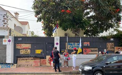 La comunidad cubana en Gran Canaria se manifiesta contra el régimen