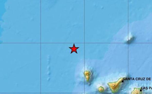 Seísmo de 2,6 grados al norte de La Palma