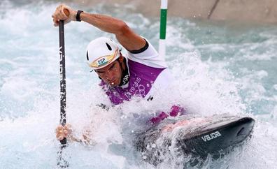 Ander Elosegi se vuelve a quedar sin medalla en aguas bravas