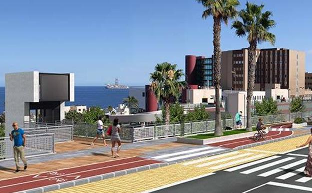 El ascensor que une el Hospital Insular y la MetroGuagua se licita por 1,4 millones