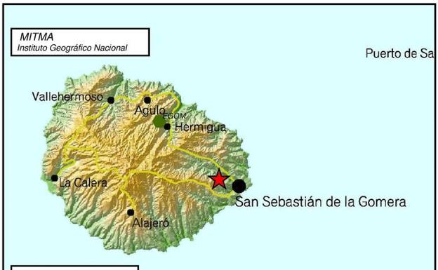 Seísmo de 2,1 grados en San Sebastián de la Gomera