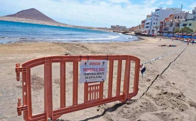 Prohibido el baño en la playa de El Médano por contaminación de bacteria E.coli