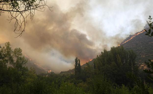 Ávila lucha contra el cuarto incendio más devastador en medio siglo