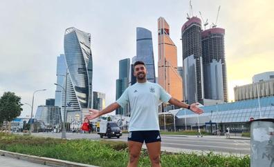 Pablo Pérez, radiante en Moscú: «Estoy a tope y con el reto de ayudar a España a ganar el Mundial»