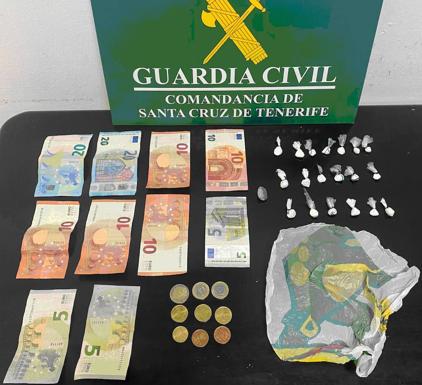 Sorprendidos con más de ocho gramos de cocaína en Arafo