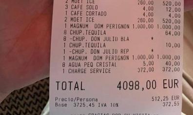 Deja 4.000 euros de propina en un restaurante de Marbella tras quejarse un cliente