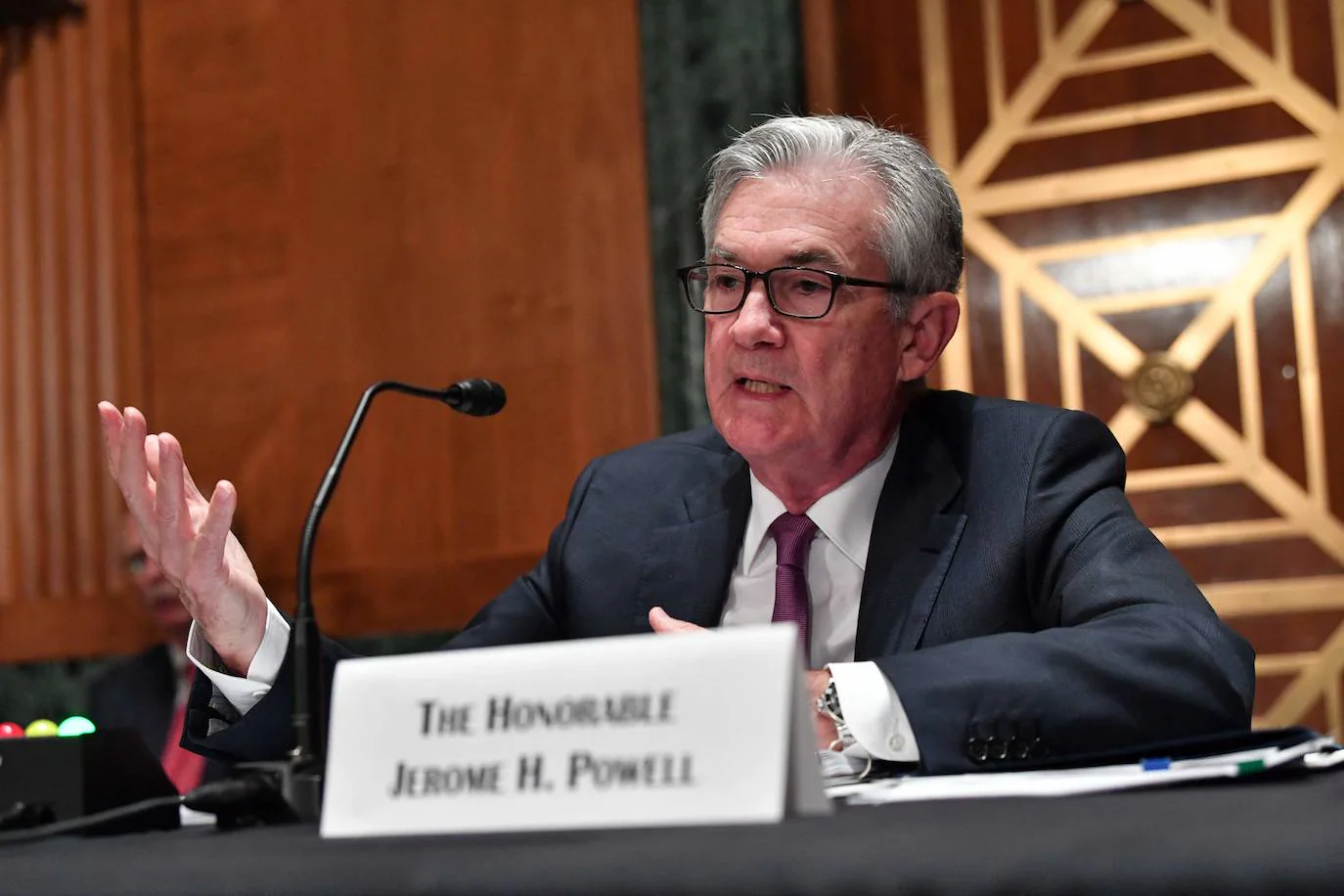 El presidente de la Fed, Jerome Powell, asistirá a Jackson Hole el viernes.  / AFP