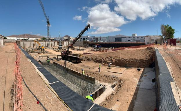 Avanzan a buen ritmo las obras del futuro HiperDino de Argana