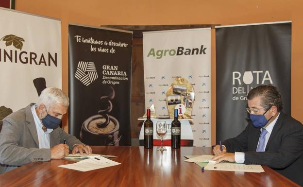 CaixaBank y la D.O. Gran Canaria suscriben un acuerdo de colaboración para impulsar la actividad vitivinícola en la isla