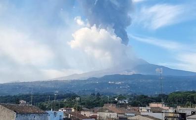 El volcán Etna vuelve a entrar en erupción