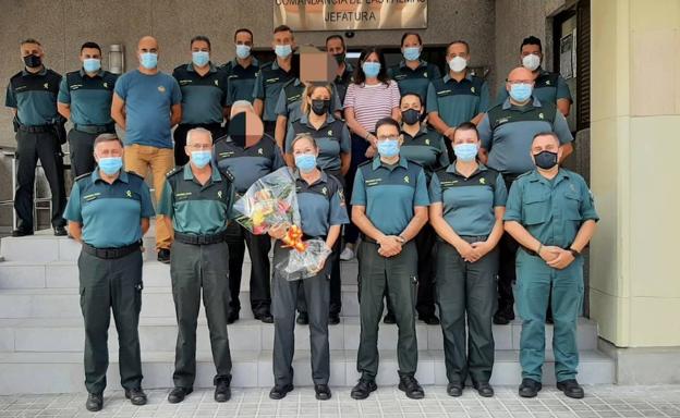 La Comandancia de Las Palmas se despide de la primera mujer guardia civil