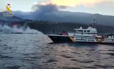 La Guardia Civil vigila que ninguna embarcación se acerque a la fajana