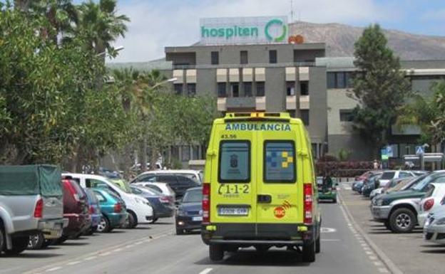 Herido tras caerse con su moto en Tenerife