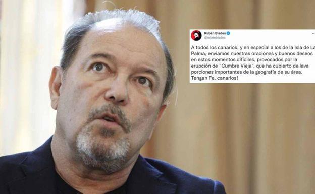 Rubén Blades se solidariza con los canarios por la erupción del volcán
