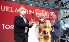 Torres recibe el premio Manuel Marín del PSOE
