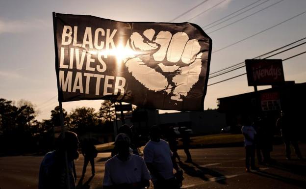 Marcha de manifestantes 'Black lives matter'. 