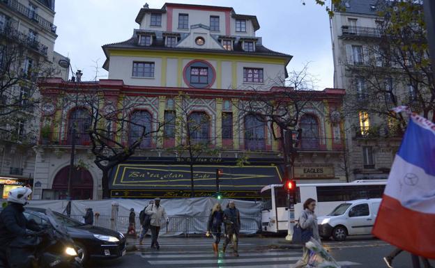 Sala Bataclan de París, dias después del atentado terrorista./AFP