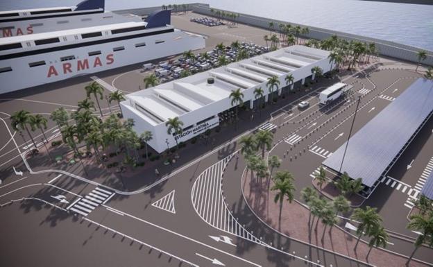 La nueva estación marítima del muelle de Playa Blanca entrará en servicio en pocas semanas