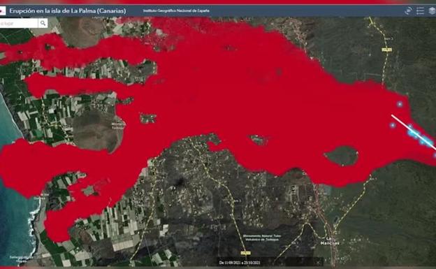 La colada primigenia comienza a recibir «bastante aporte» de lava produciendo incendios