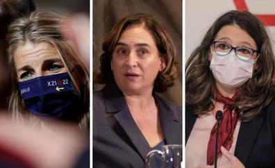 Díaz, Colau, Oltra y García protagonizan sin Podemos una cumbre de la nueva izquierda