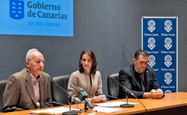 Presentación del convenio entre el Gobierno de Canarias y El Museo Canario, firmado en 2016 / C7