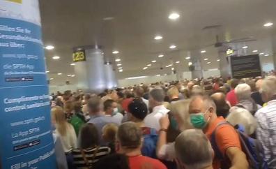 La patronal pide más personal para evitar el colapso de pasajeros en el aeropuerto