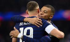 Mbappé y Benzema llevan a Francia al Mundial de Catar