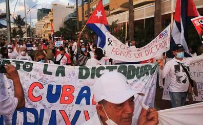 Las protestas en Cuba llegan a Gran Canaria