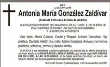 Antonia María González Zaldívar