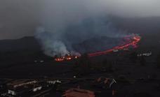 Así se ve la zona afectada por la erupción a vista de dron