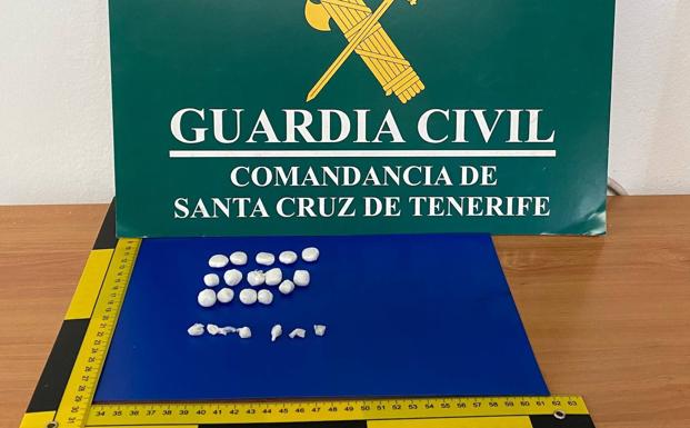 Sorprendido con más de 20 bolsas con cocaína, heroína y crack