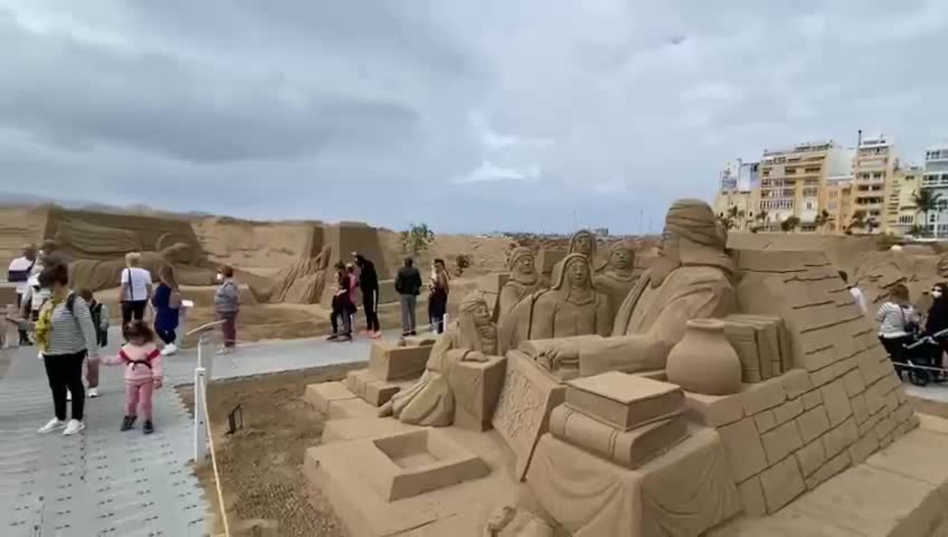 Más de 20.000 personas visitan el Belén de Arena durante el puente