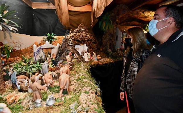 El belén ornamental de Mogán,con guiño a La Palma