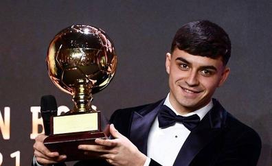 Pedri recibe en Turín el premio Golden Boy al mejor jugador sub-21