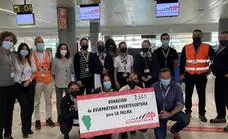 La solidaridad de los trabajadores de Aviapartner alcanza a La Palma