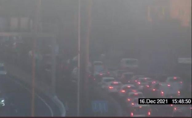 Un accidente múltiple atasca la ciudad este jueves