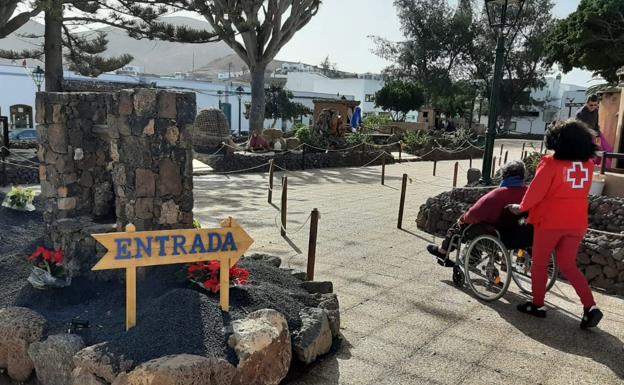 Visitas especiales al belén de Tinajo