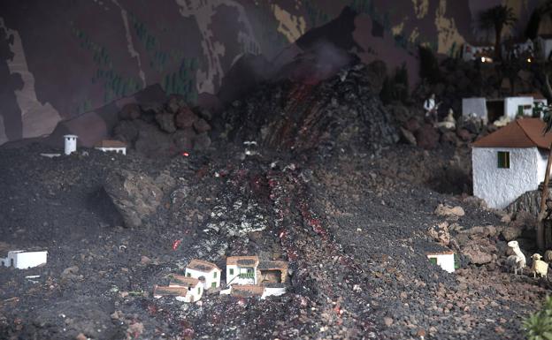 La estela del volcán de La Palma lleva al belén