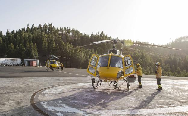 El plan de defensa de incendios pide trasladar la helisuperficie de Artenara