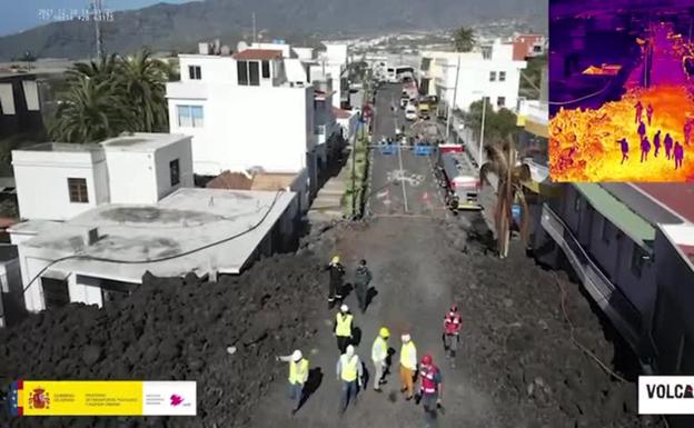 Un vulcanólogo opina que la retirada de coladas es «ingeniería inédita»