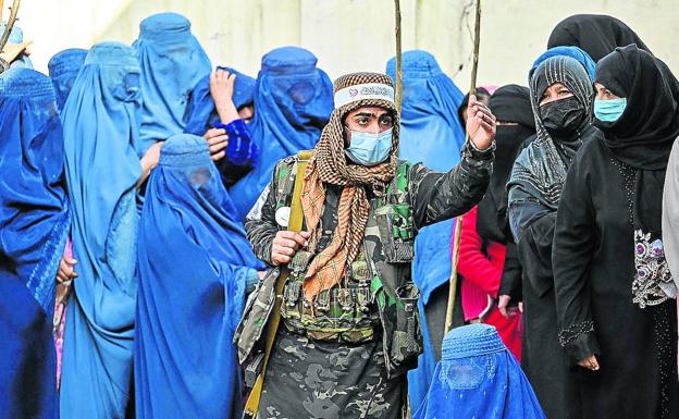 Manifestación celebrada el pasado 28 de diciembre en Kabul por un grupo de mujeres.