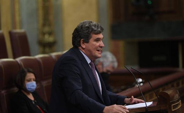 El ministro de Seguridad Social, José Luis Escrivá, en el Congreso en diciembre. 