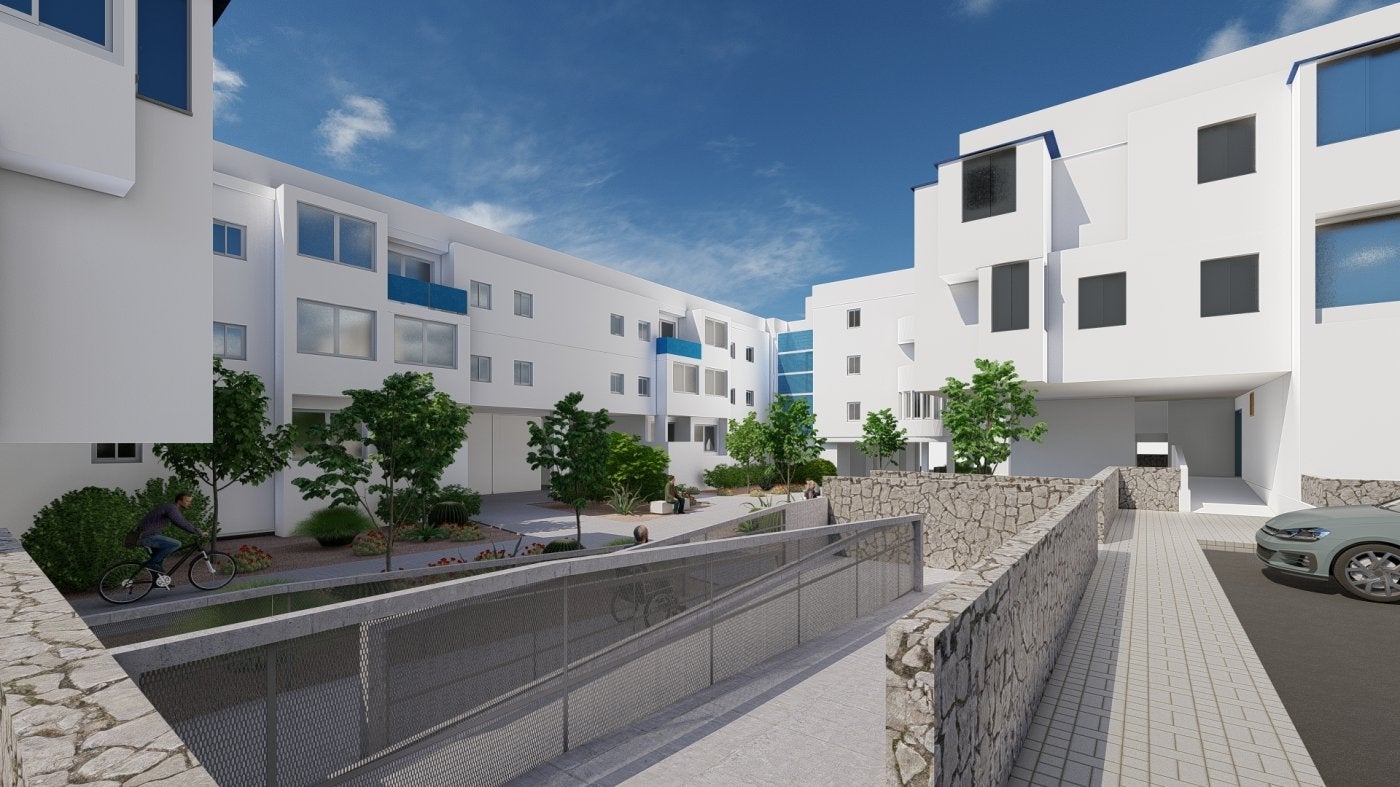 El ARRU dotará de ascensor a los 6 bloques de 66 casas del residencial El Pajar